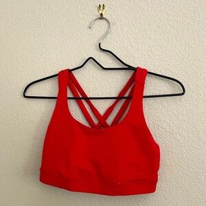lululemon athletica Red Energy Sports Bra